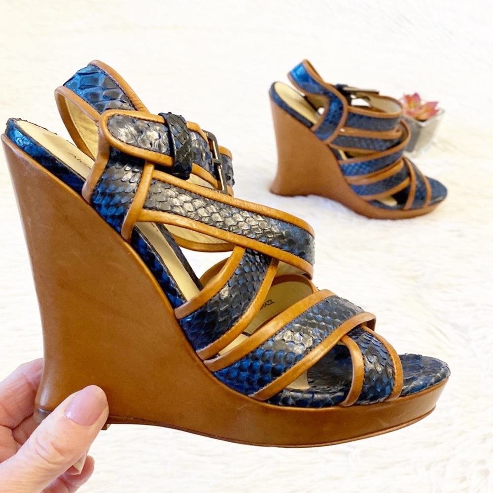 Alexandre BIRMAN | Platform Wedge luxury strap sandals leather women size 6
